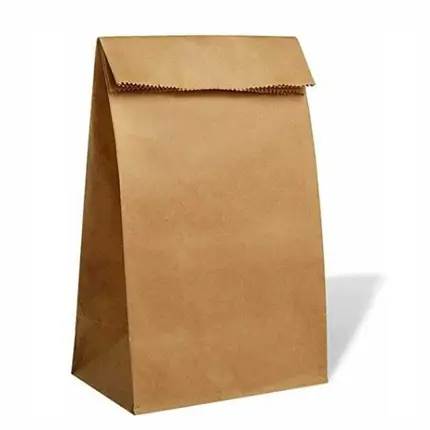 Custom Brown Takeaway Bag